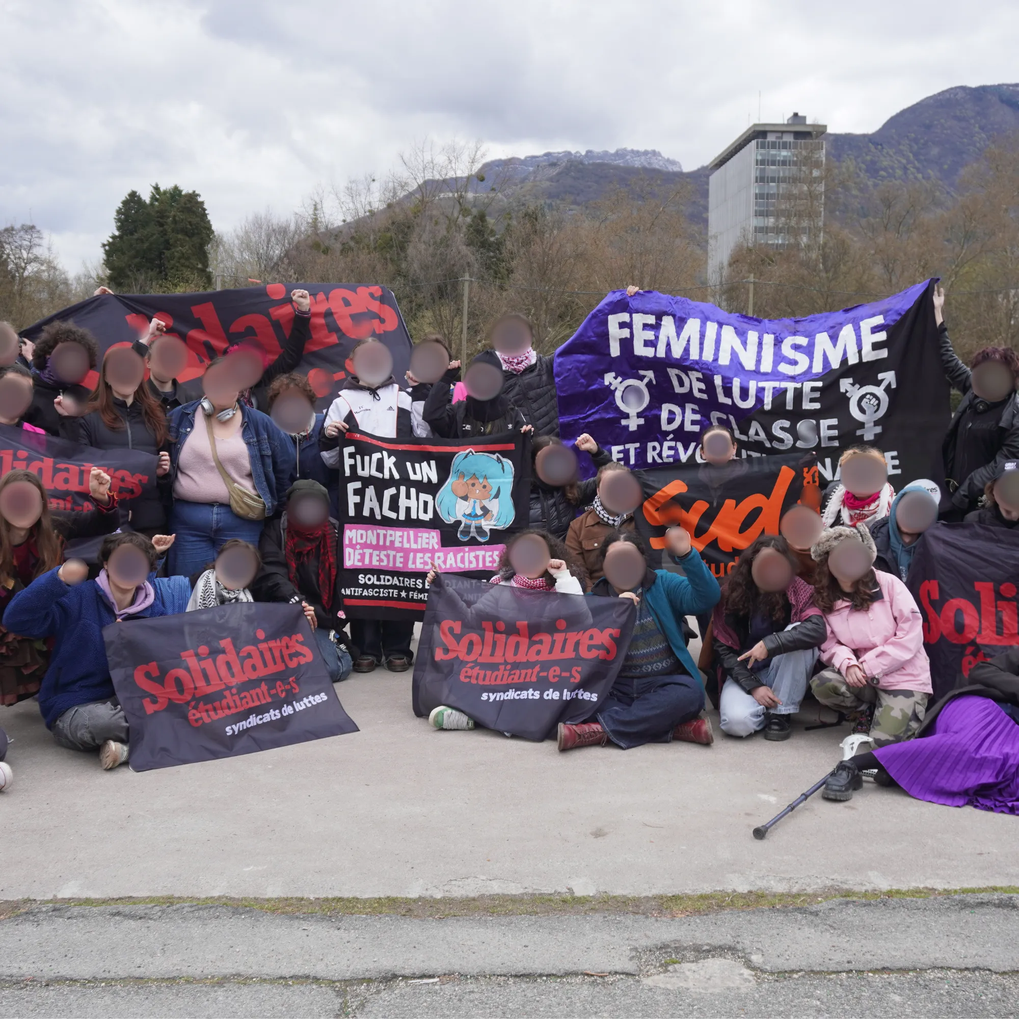 Manifestation de Solidaires Étudiant·e·s