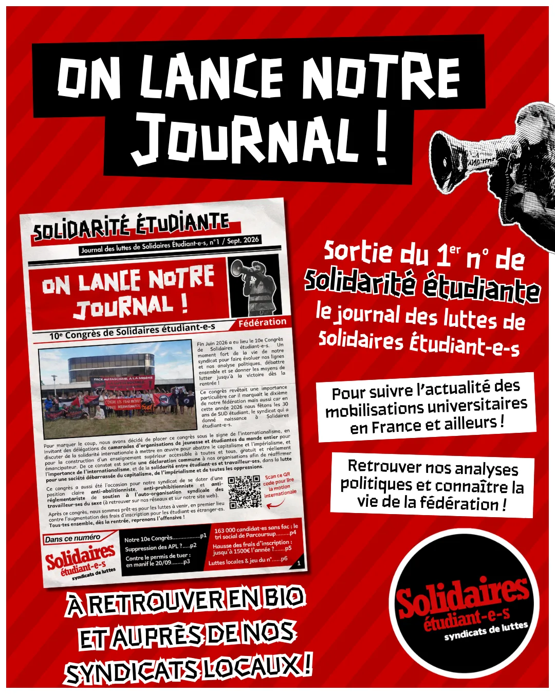 On lance notre journal !