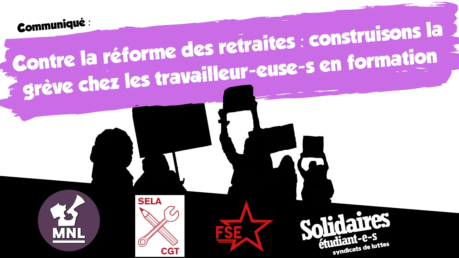Contre la réforme des retraites : construisons la grève chez les travailleur-euse-s en formation
