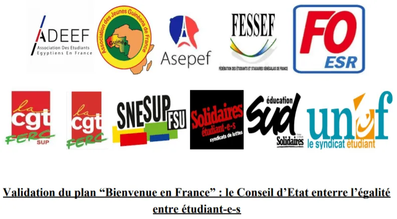 Validation du plan “Bienvenue en France” : le Conseil d’Etat enterre l’égalité entre étudiant-e-s