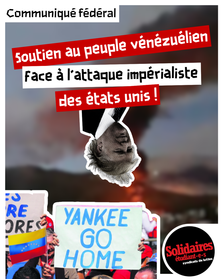 Soutien au peuple vénézuélien face à l&rsquo;attaque impérialiste des états unis !
