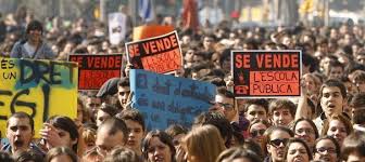 Solidarité avec les manifestations étudiantes espagnoles !