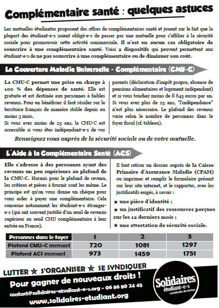 Quelques astuces sur la complémentaire santé