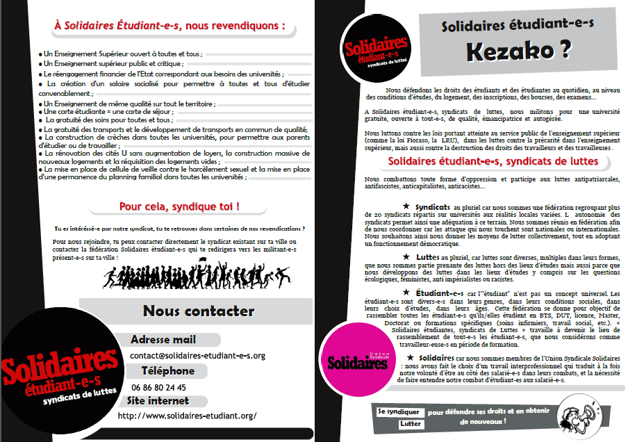 Solidaires étudiant-e-s kezako ?