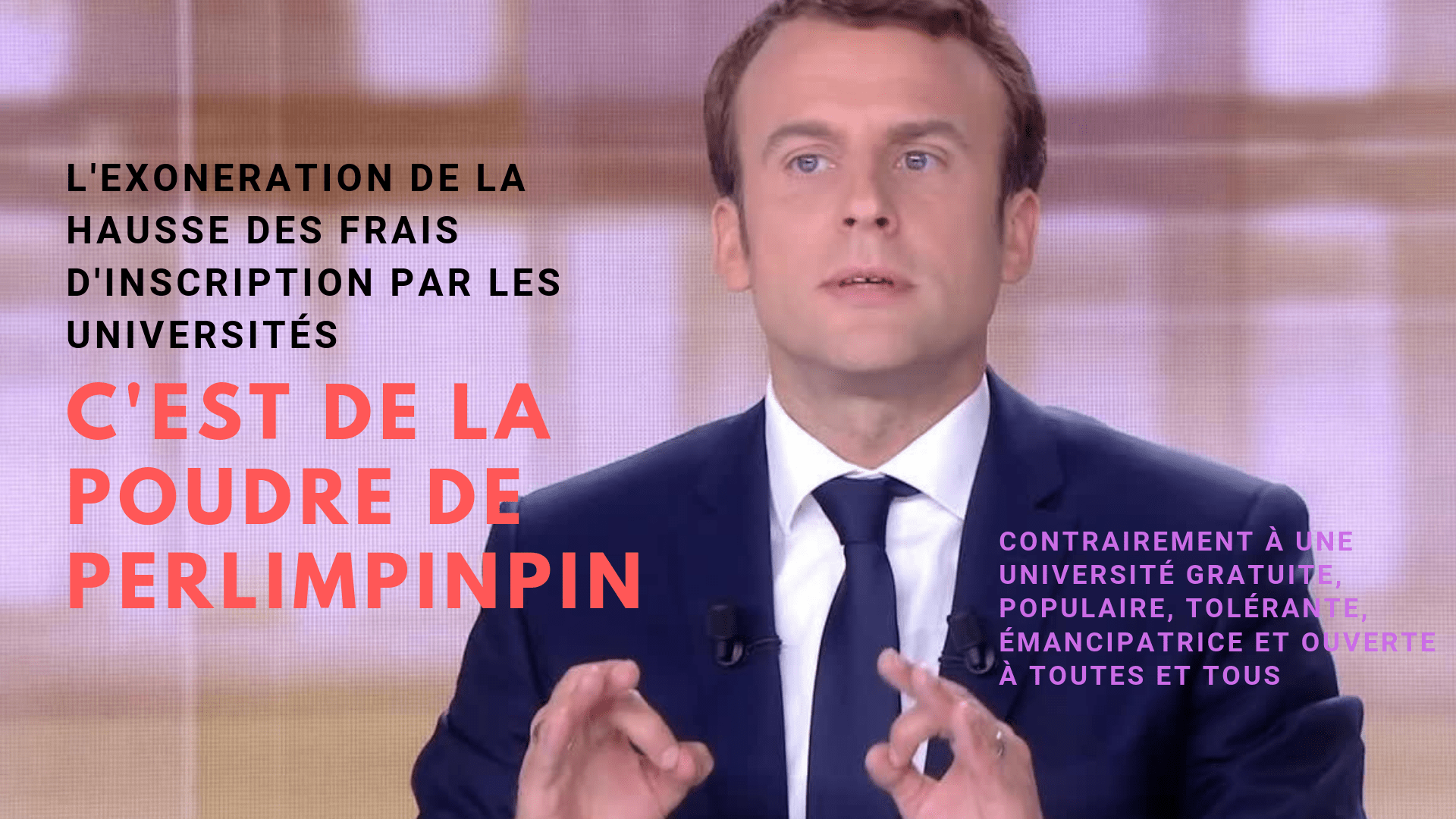 Des universités n'appliqueraient pas la hausse des frais d'inscription ? De la « poudre de perlimpinpin » !