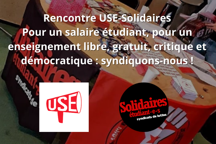 Rencontre USE-Solidaires : pour une alliance des syndicats étudiants au niveau européen contre les politiques néo-libérales !