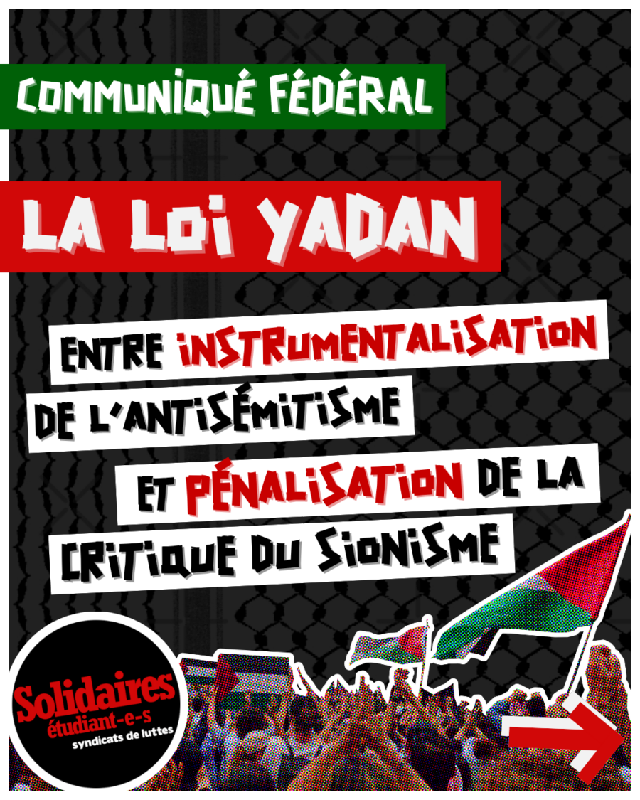 La loi Yadan: entre instrumentalisation de l’antisémitisme et pénalisation de la critique du sionisme