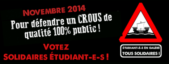Elections CROUS 2014 : Résultats des listes Solidaires Etudiant-e-s !