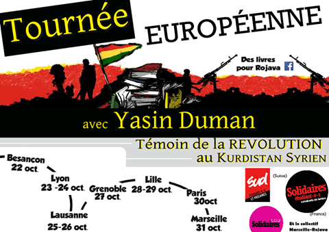 Tournée européenne avec Yasin Duman, témoin de la révolution au Rojava !