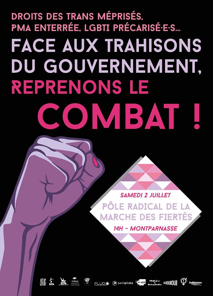 Un pole radical à la marche des fiertés, une nécessité !