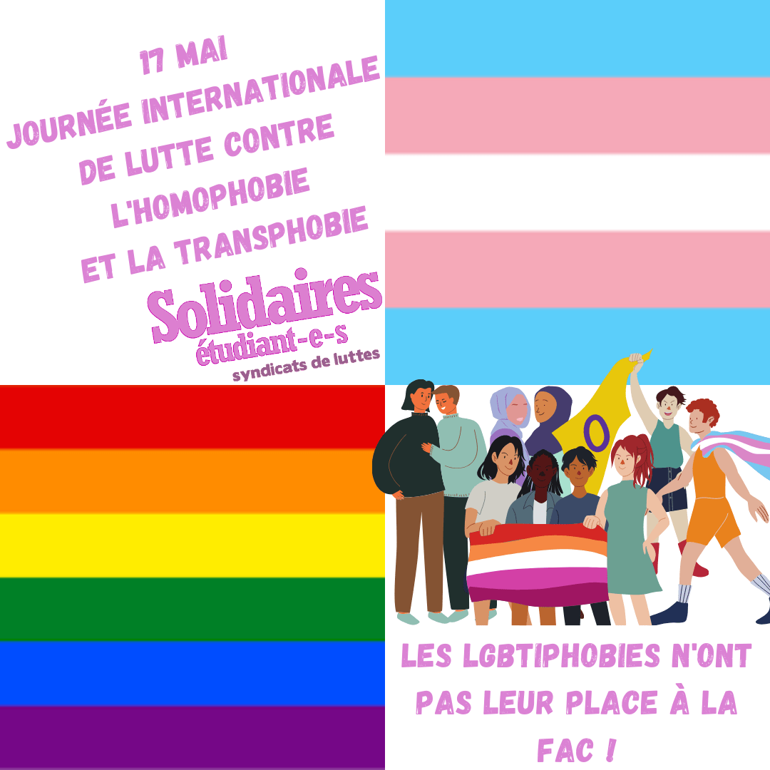 Les LGBTI-phobies n'ont pas leur place à la fac