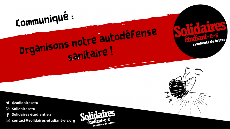 Organisons notre autodéfense sanitaire !