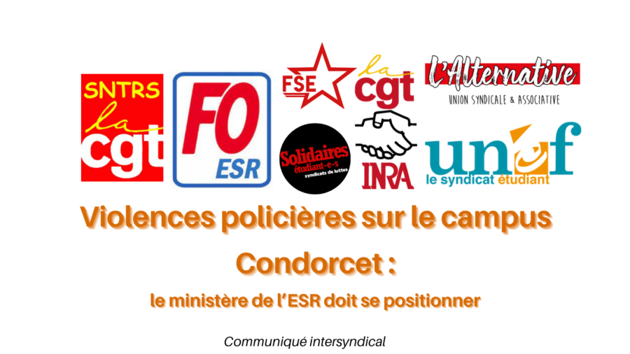 Violences policières sur le campus Condorcet : le ministère de l’ESR doit se positionner