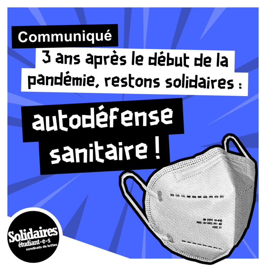 3 ans après le début de la pandémie, restons solidaires : autodéfense sanitaire !