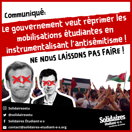 Communiqué loi « pour lutter contre l’antisémitisme dans l’enseignement supérieur »